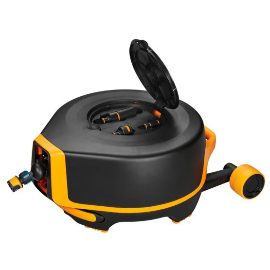 Fiskars Tekerlekli Otomatik Hortum Makarası XL 20 M+7 M 1025933 2