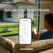 Sunseeker Elite X5 20V 5Ah 22 cm 2000 m² Robot Çim Biçme Makinesi 3