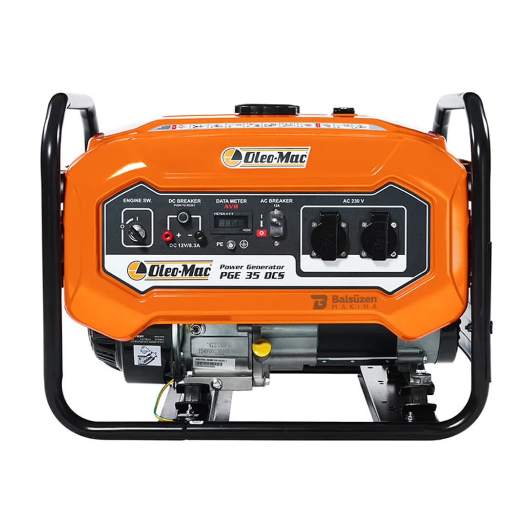 Oleomac PGE 35 DCS EUR5 Benzinli İpli Monofaze Jeneratör 3.5 kVA 2