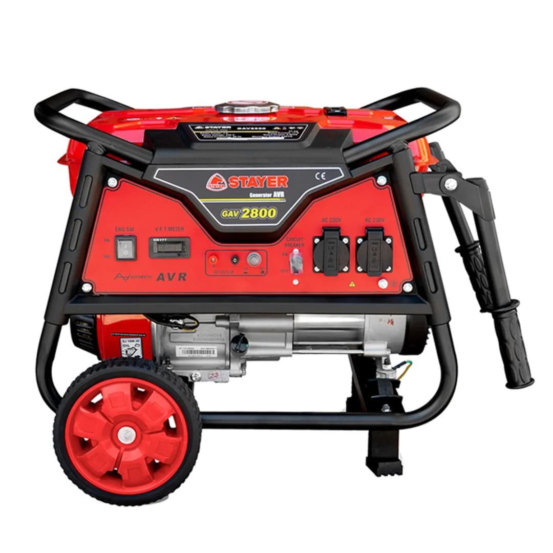 Stayer GAV2800E Benzinli İpli Monofaze Jeneratör 2.8 KW 1