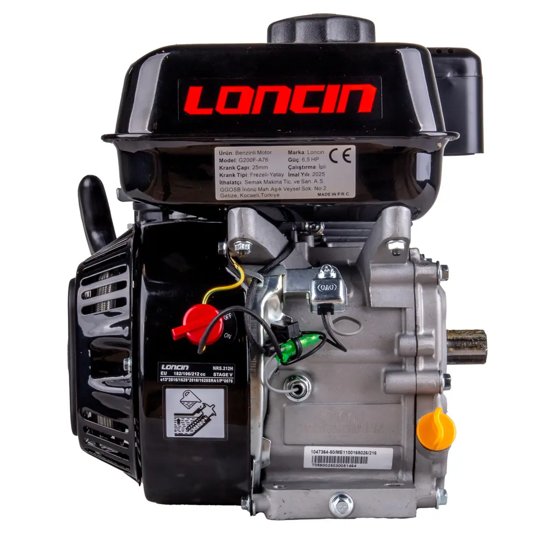 Loncin G200F-A76 Euro 5 6.5 HP Çapa Tipi Benzinli Motor 3