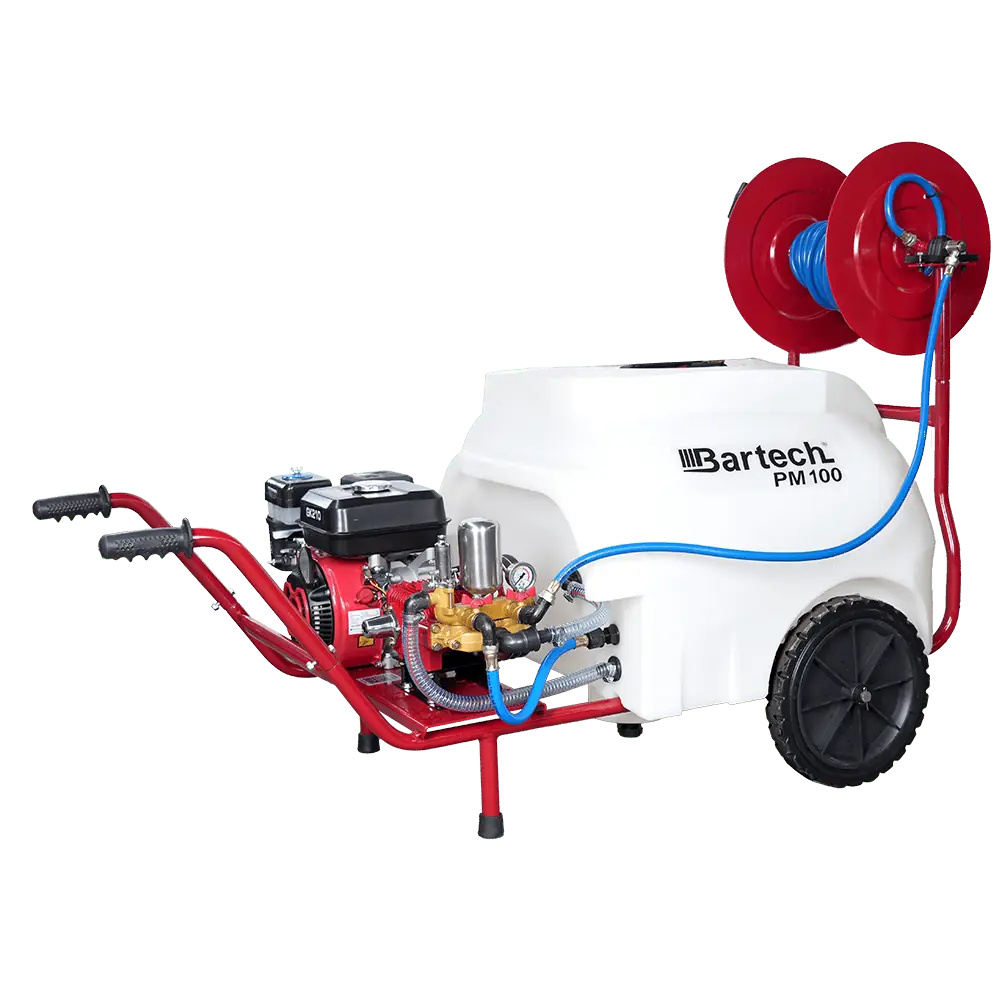 Bartech PM100 100 Litre 7 HP 22'lik Pompalı Motorlu Pülverizatör