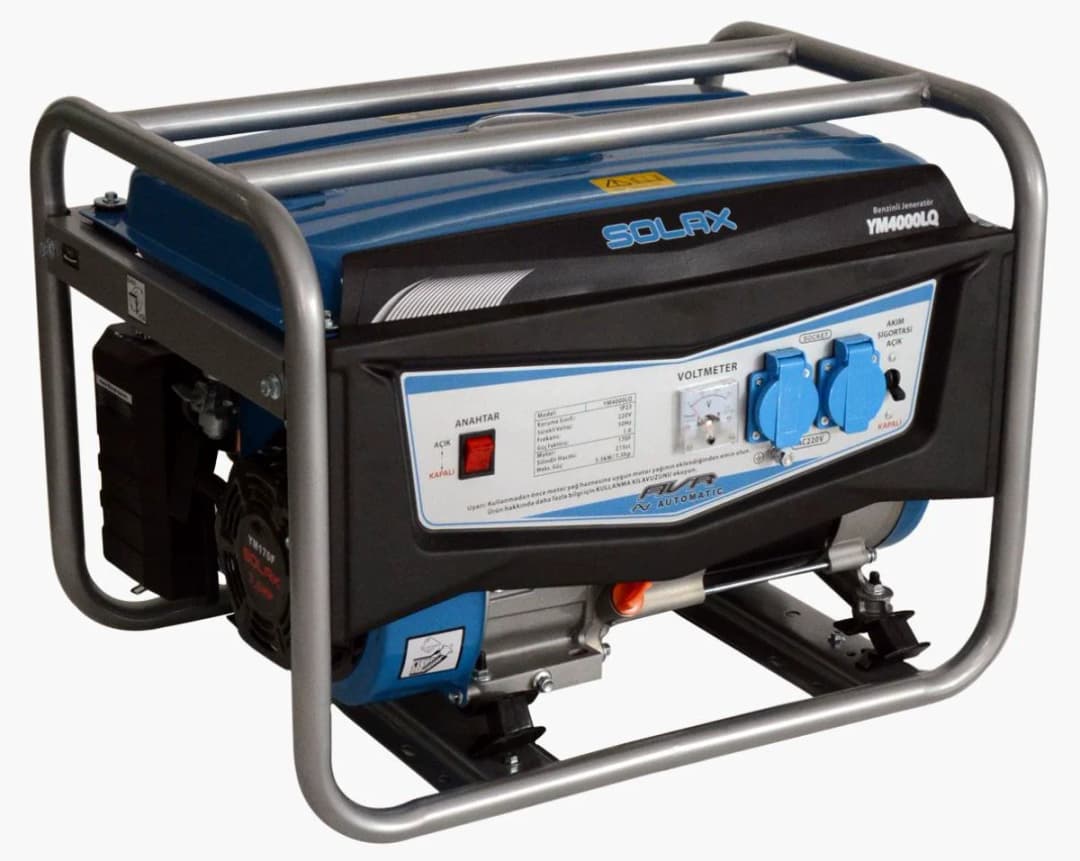 Solax YM-4000LQ 4 kVA İpli Benzinli Jeneratör 1