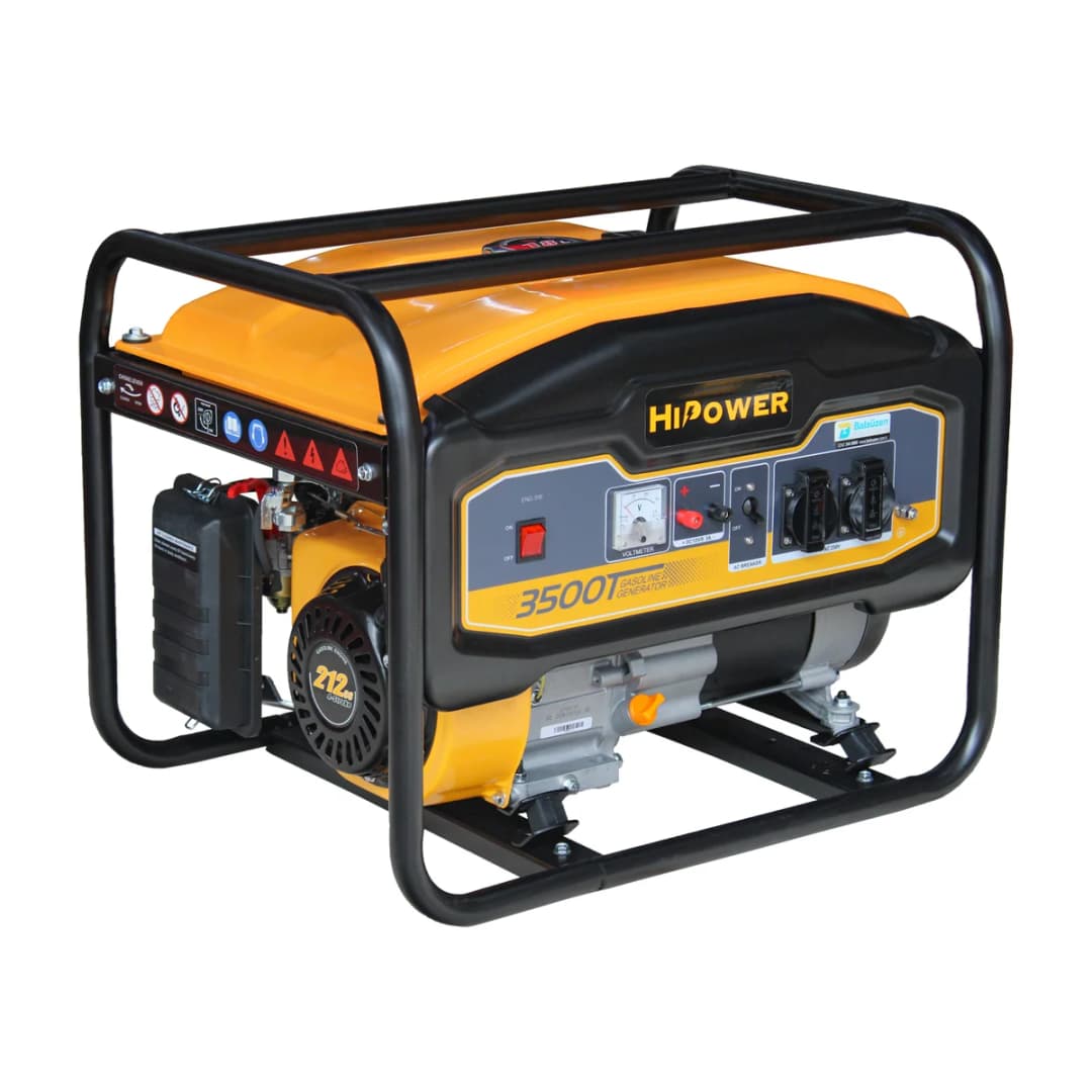 HIPOWER HP3500 Benzinli İpli Monofaze Jeneratör 4 kVA 1