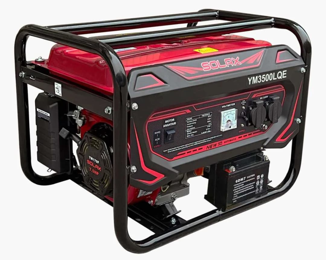 Solax Ym3500lqe Benzinli Jeneratör Ipli Ve Marşlı Monofaze 2.8kw 1