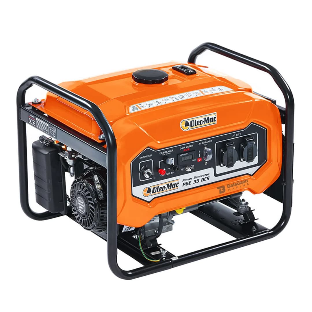 Oleomac PGE 35 DCS EUR5 Benzinli İpli Monofaze Jeneratör 3.5 kVA 1