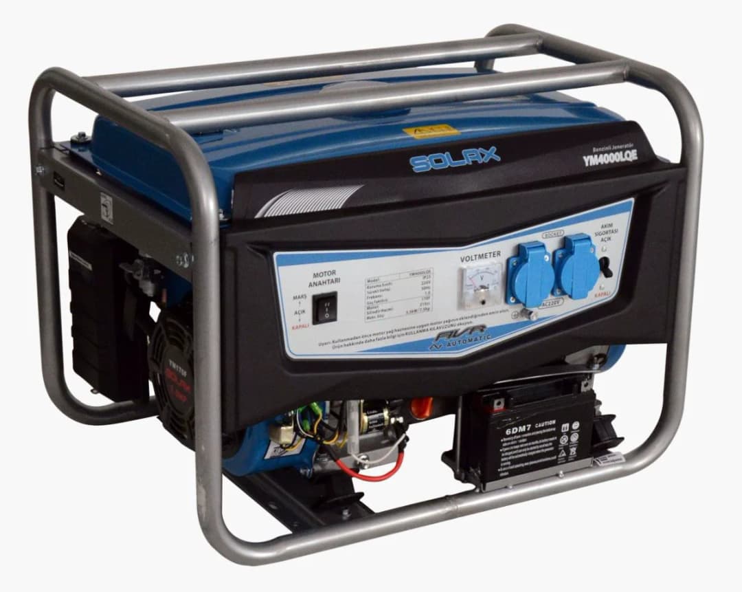 Solax YM-4000LQE 4 kVA İpli-Marşlı Benzinli Jeneratör 1
