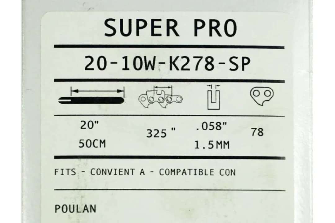 Carlton Super Pro 39 Diş 3/25" Testere Kılavuzu 51 cm 20-10W-K278-SP 2