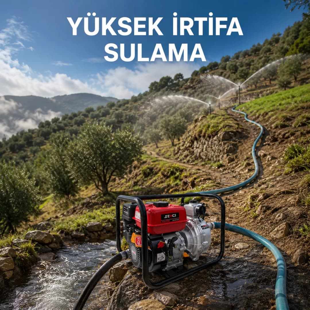 Senci SCHP50 İpli Yüksek Basınçlı 2'' inç Motopomp Benzinli Su Motoru 3