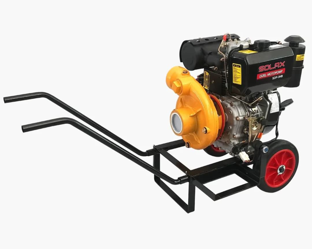 Solax SDP-3HB 3 İnç Marşlı Yüksek Basınçlı Dizel Su Motoru (Aküsüz)