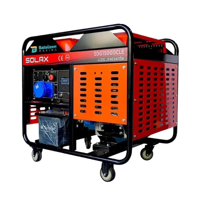 Solax SDG15000CLE 12Kw Monofaze Marşlı Dizel Jeneratör 1