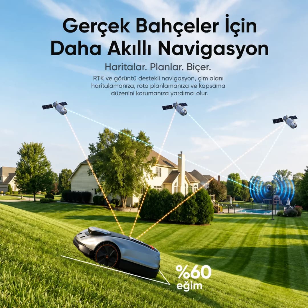 Sunseeker Elite X5 20V 5Ah 22 cm 2000 m² Robot Çim Biçme Makinesi 5