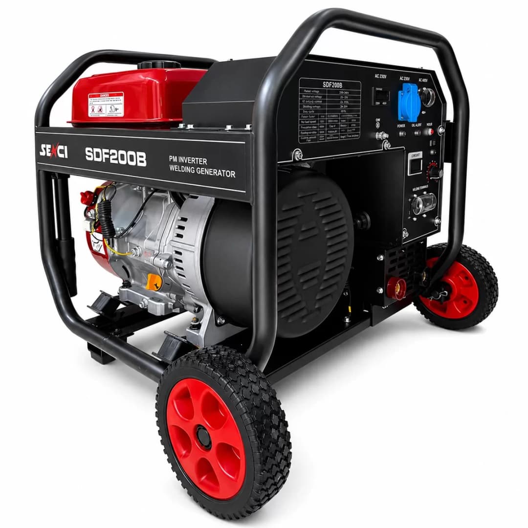 Senci SDF 200B Inverter 6,5 kVA Monofaze Benzinli Kaynak Jeneratörü 1