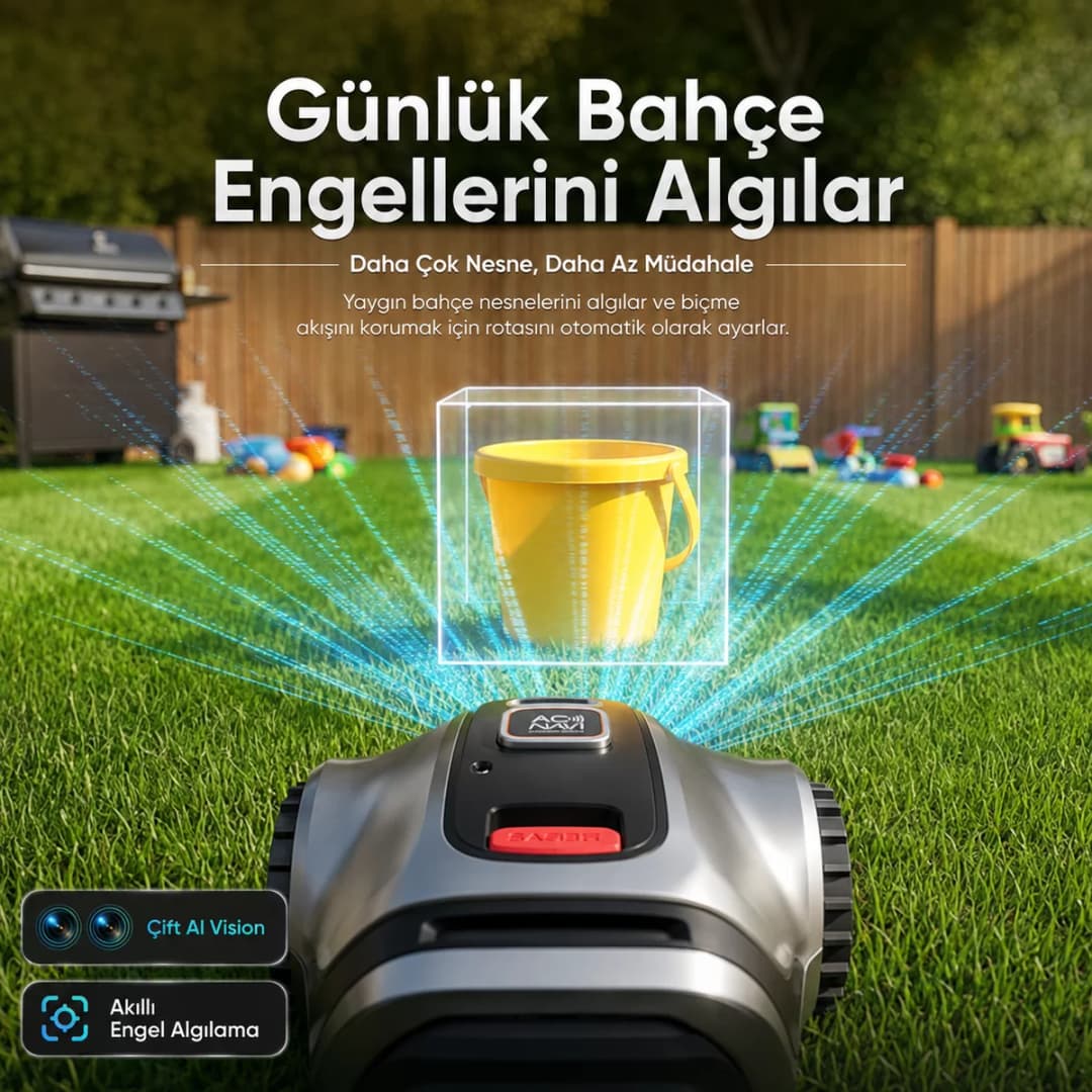 Sunseeker Elite X5 20V 5Ah 22 cm 2000 m² Robot Çim Biçme Makinesi 6