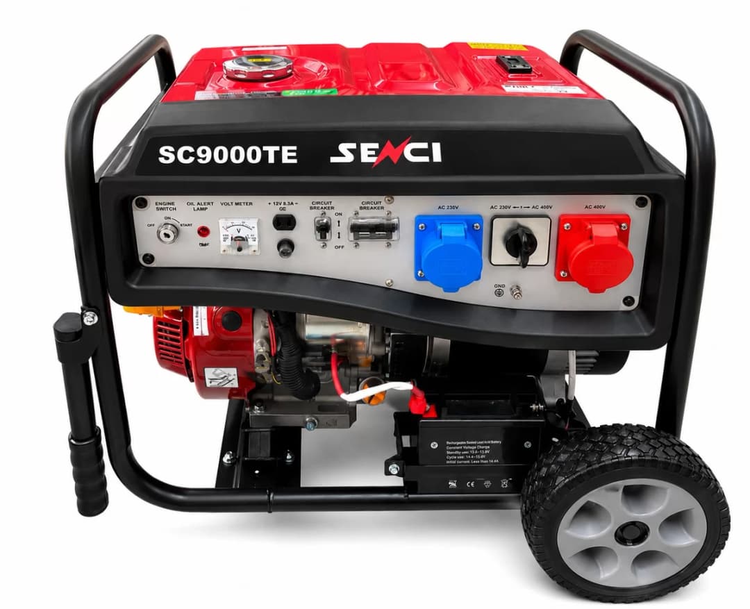 Senci SC 9000 TE Dual 9 kVA Monofaze ve Trifaze Benzinli Jeneratör 1