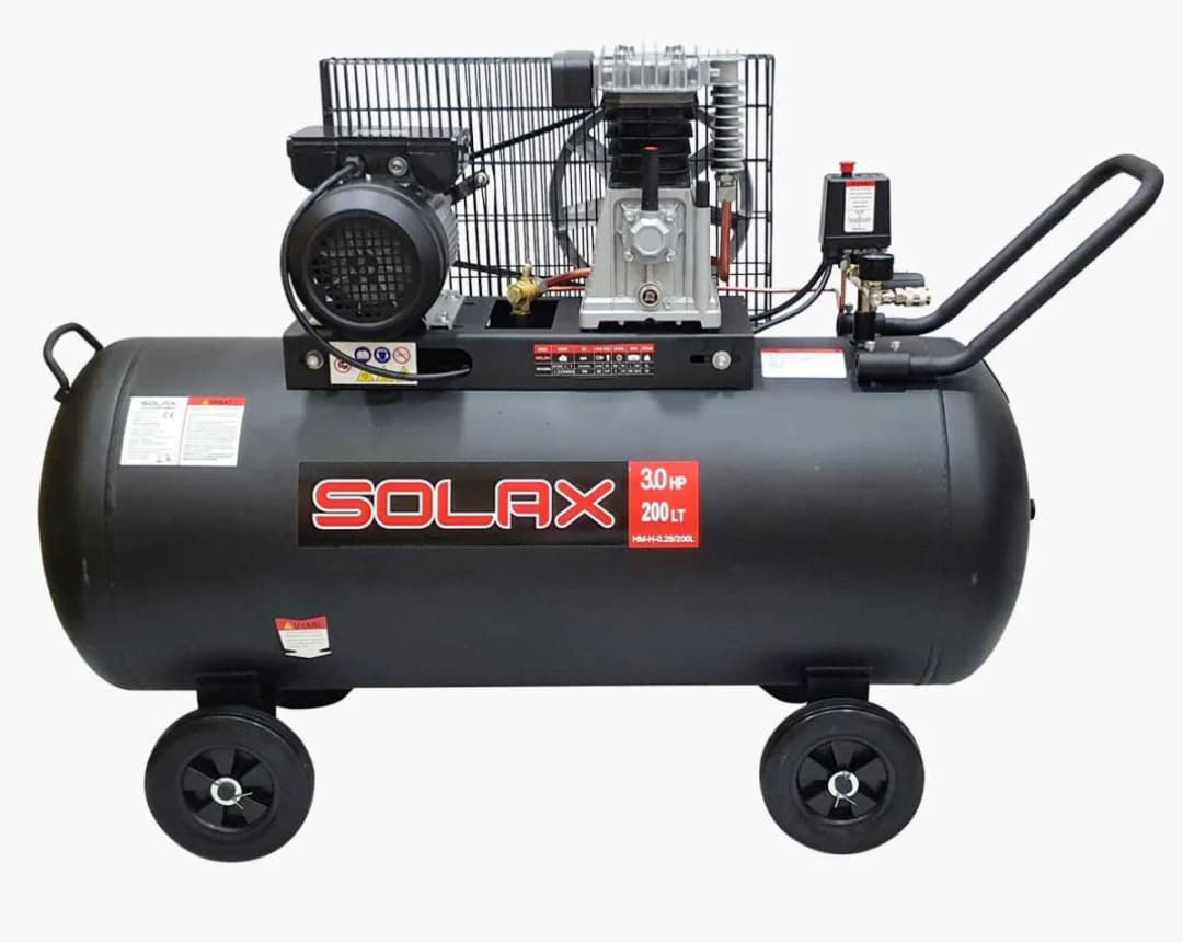 Solax BAL-0.25/8-200 Tekerlekli Hava Kompresörü 200 Litre 1
