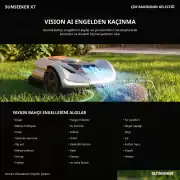 Sunseeker Elite X7 20V 10Ah Akülü Robot Çim Biçme Makinesi 3