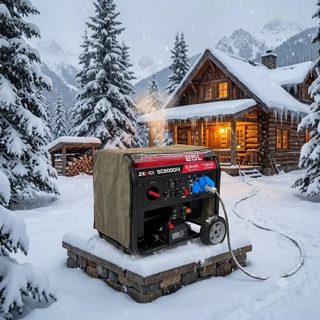 Senci SC 8000 iV Marşlı Inverter 8 kVA Monofaze Benzinli Jeneratör 2