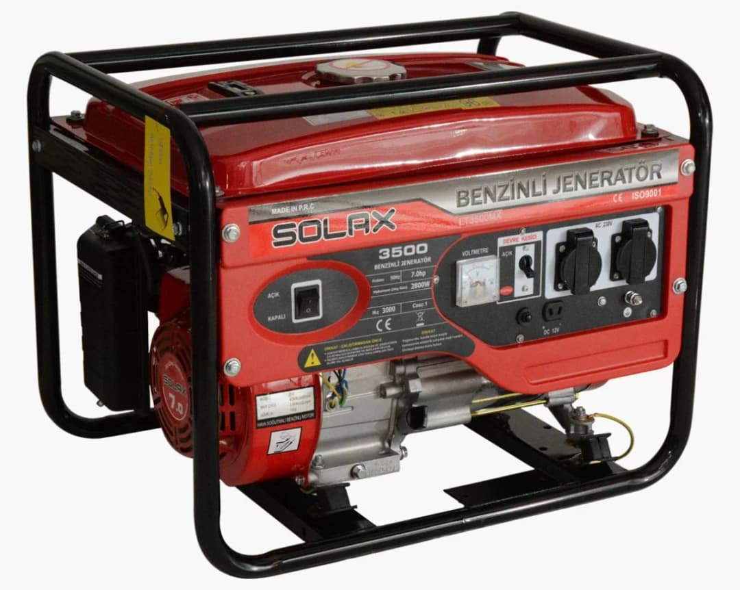 Solax LT-3500MX Monofaze Benzinli İpli Jeneratör 3.5 kVA 1