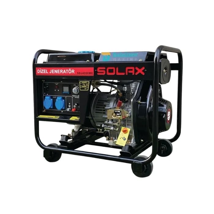 Solax SDJ4000ME Dizel Jeneratör İpli Marşlı Monofaze 3 Kw 1