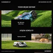Sunseeker Elite X7 20V 10Ah Akülü Robot Çim Biçme Makinesi 9
