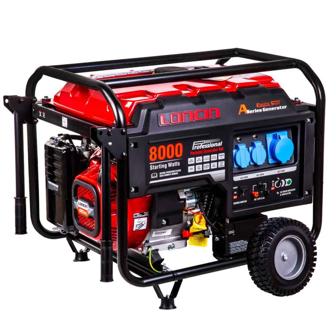 Loncin LC8000D-A EUR5 Benzinli Marşlı Monofaze Jeneratör 6.5 kW 3