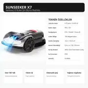 Sunseeker Elite X7 20V 10Ah Akülü Robot Çim Biçme Makinesi 2