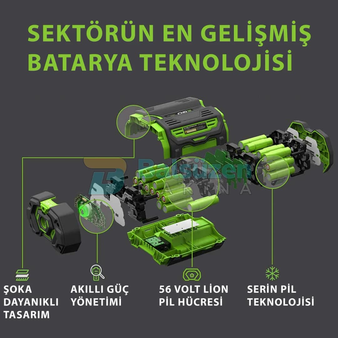 Ego Power BA2800T Lityum Batarya 56 Volt 5.0 Ah 3