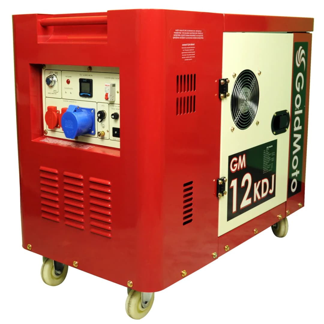 GoldMoto GM12KDJ Dizel Monofaze Marşlı Kabinli Jeneratör 10 kVA 1