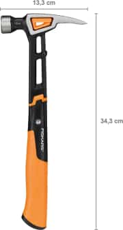 Fiskars Isocore 16 OZ Profesyonel Tırnaklı M Çekiç 1020213 8