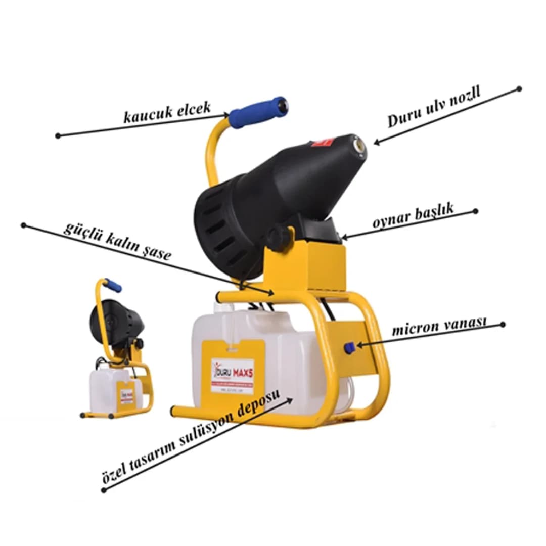 Duru Max 5 ULV El Tipi Dezenfektan ve İlaçlama Makinesi 5 Litre 3